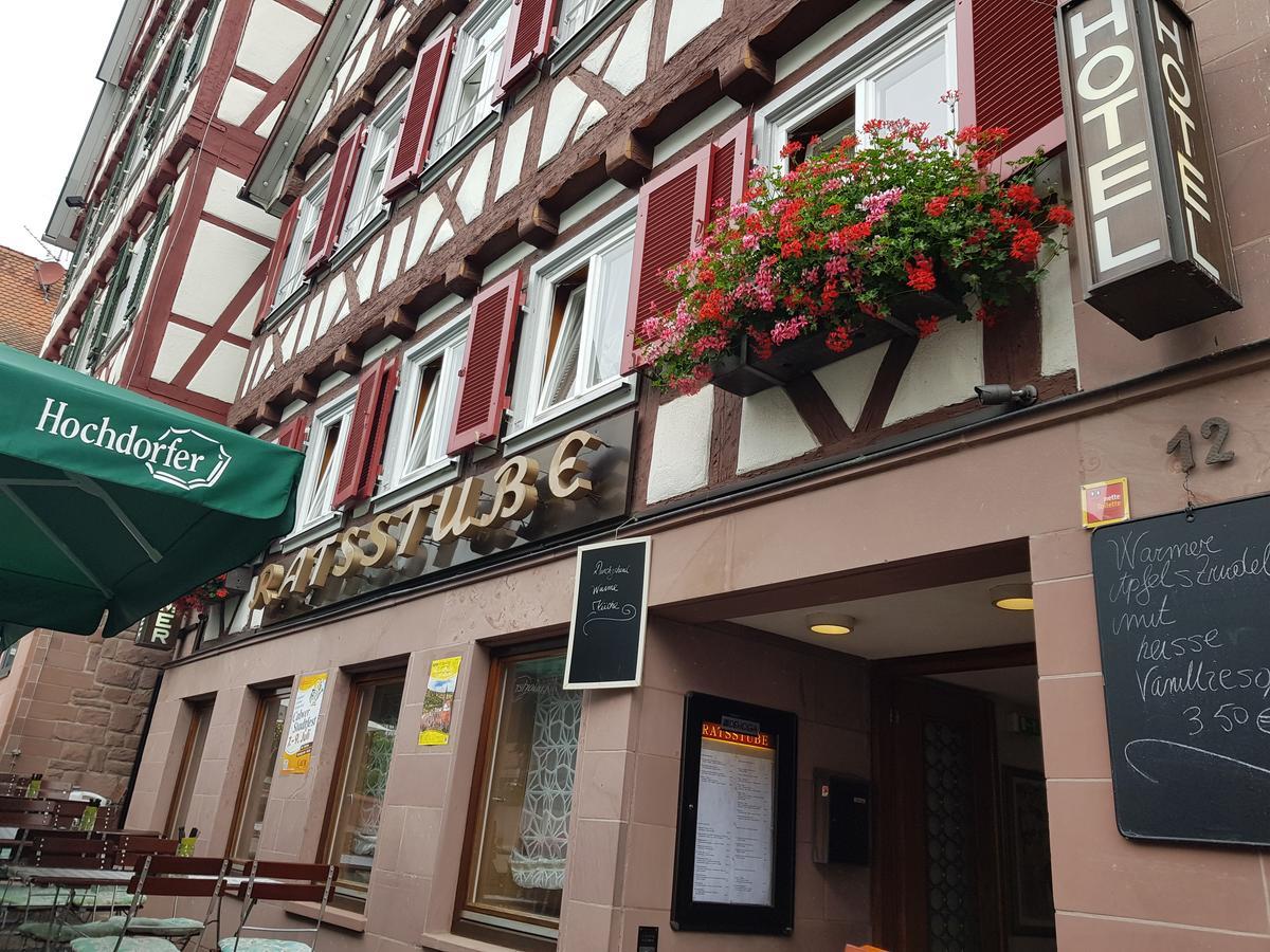 Hotel-Restaurant Ratsstube 卡尔夫 外观 照片